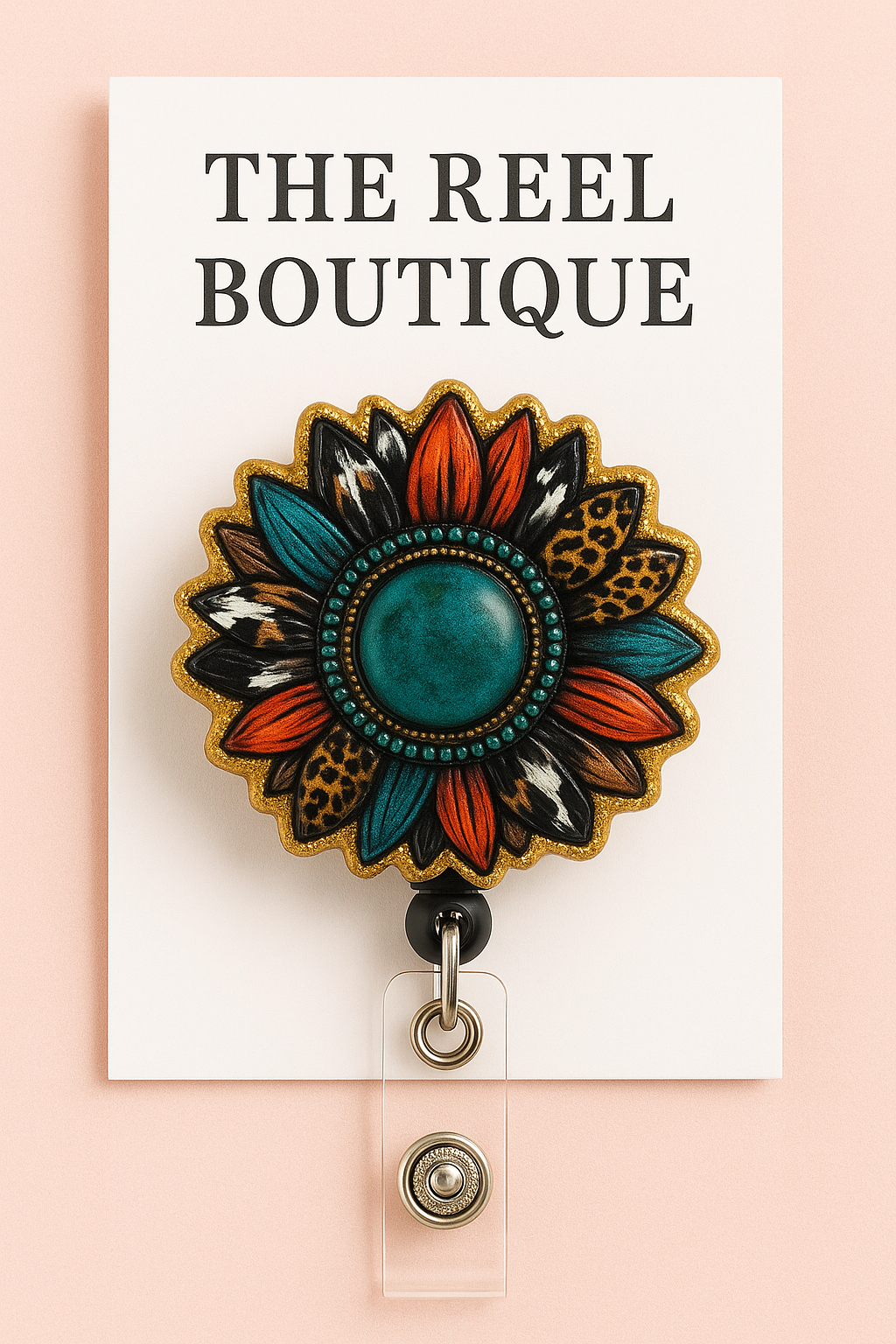 Boho Floral Reel Topper