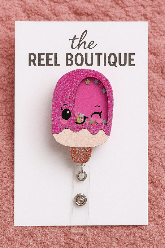 XL Ice Cream Shaker Badge Reel