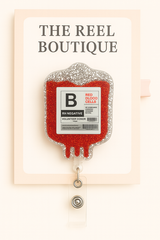 Blood Bag Badge Reel Topper