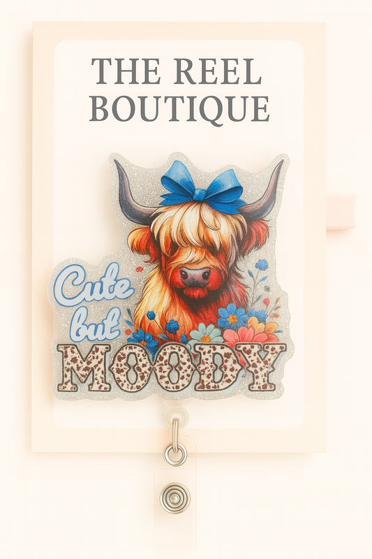 Cute but Moody Badge Reel Topper