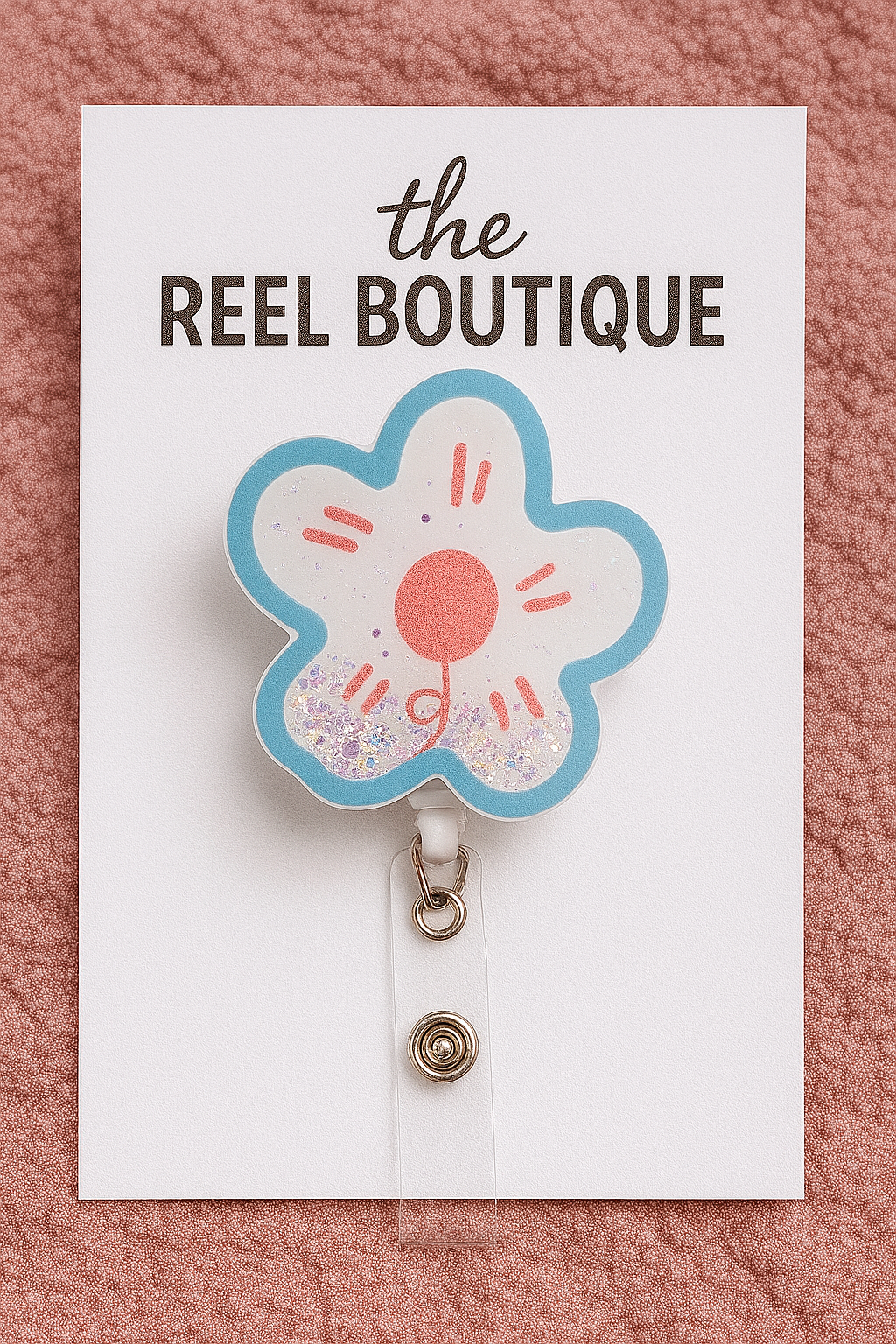 Flower Shaker Badge Reel