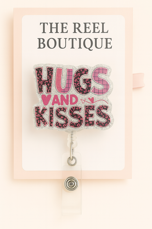 Hugs and Kisses Badge Reel Topper