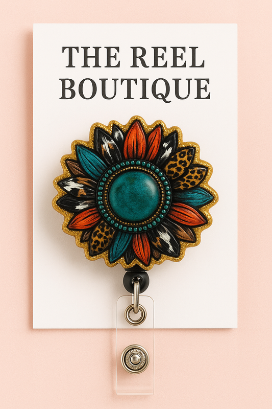 Boho Floral Reel Topper