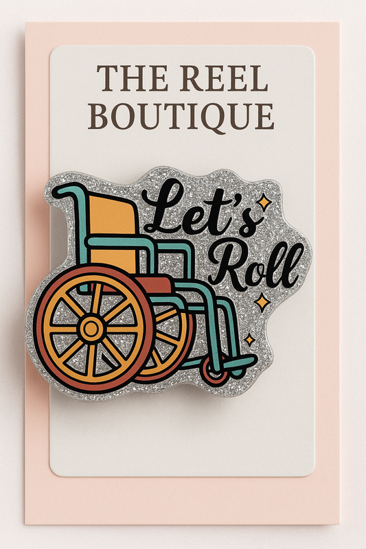 Let’s Roll Badge Reel Topper
