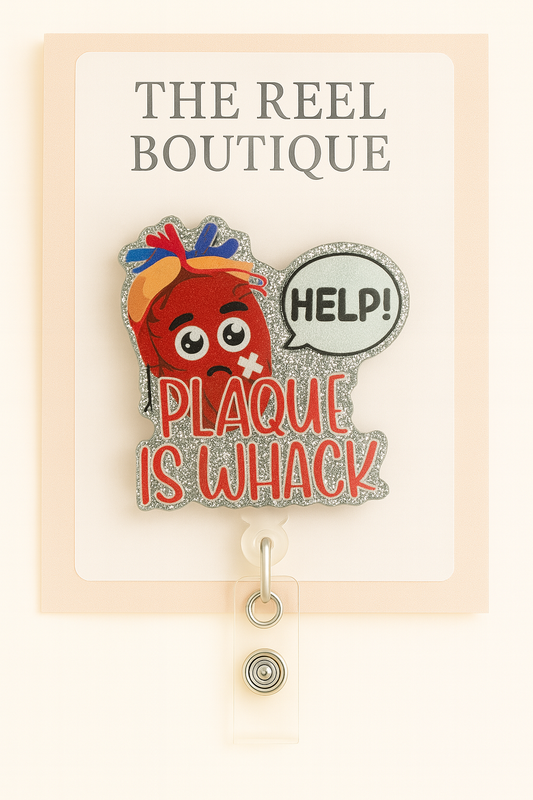 Plaque Is Whack Badge Reel Topper