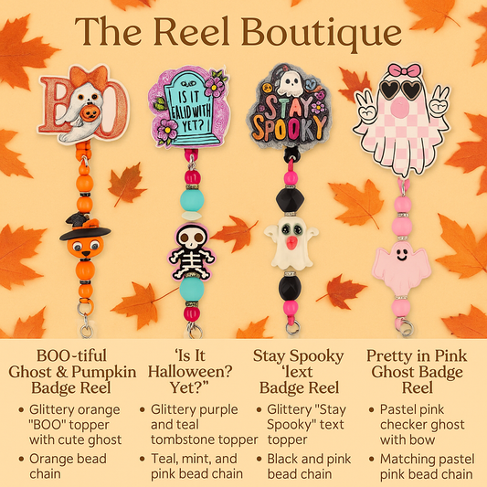 Limited Edition Fall and Halloween Badge Reels
